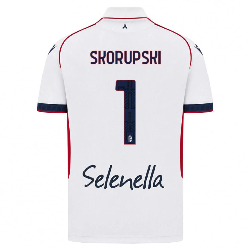Danxen Kid Lukasz Skorupski #1 White Red Royal Blue Away Jersey 2026/27 T-Shirt