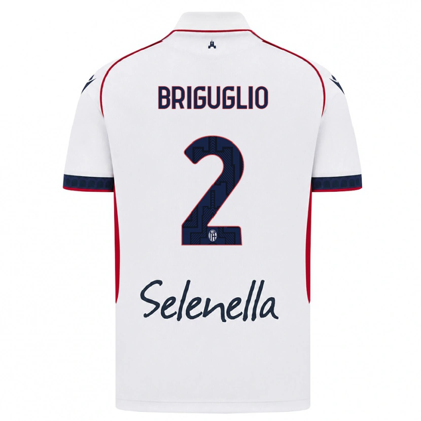 Danxen Kid Christian Briguglio #2 White Red Royal Blue Away Jersey 2026/27 T-Shirt