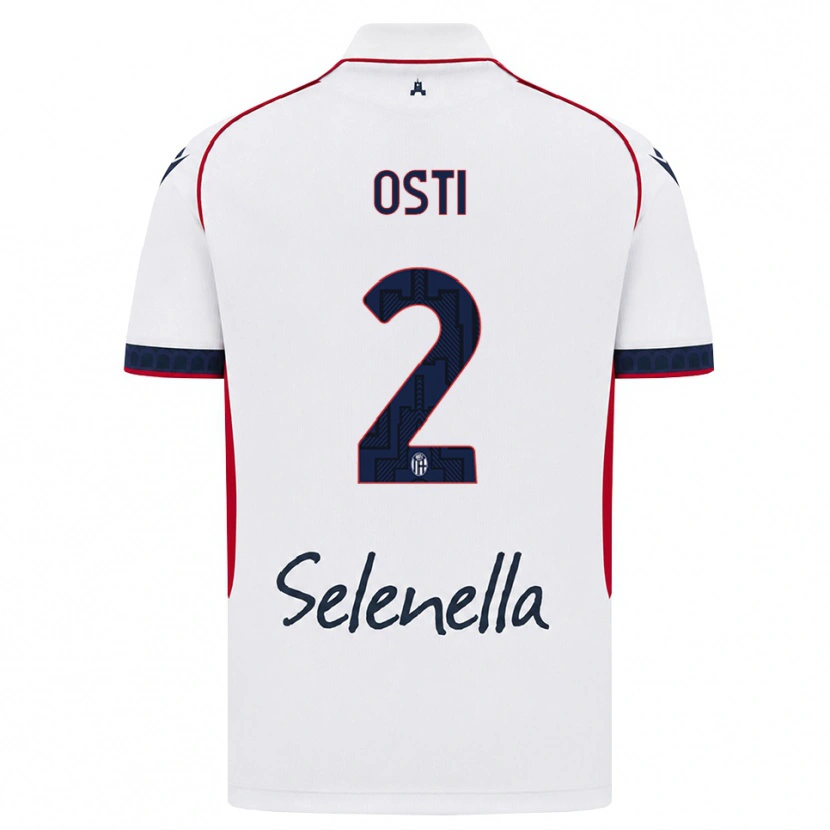 Danxen Kid Gabriele Osti #2 White Red Royal Blue Away Jersey 2026/27 T-Shirt