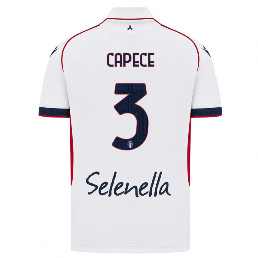 Danxen Kid Matteo Capece #3 White Red Royal Blue Away Jersey 2026/27 T-Shirt