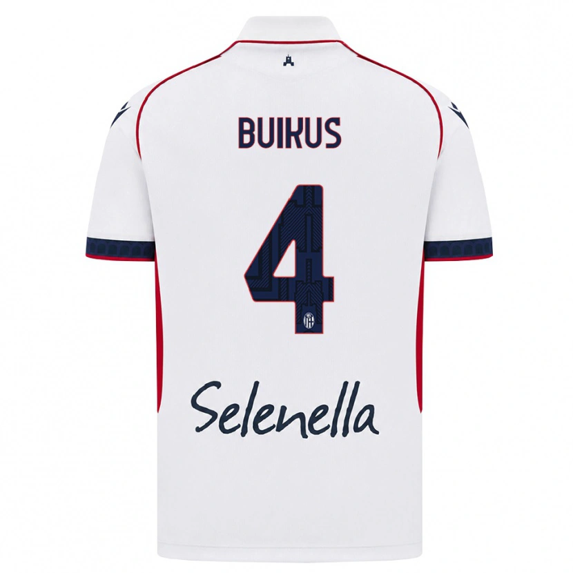 Danxen Kid Adomas Buikus #4 White Red Royal Blue Away Jersey 2026/27 T-Shirt