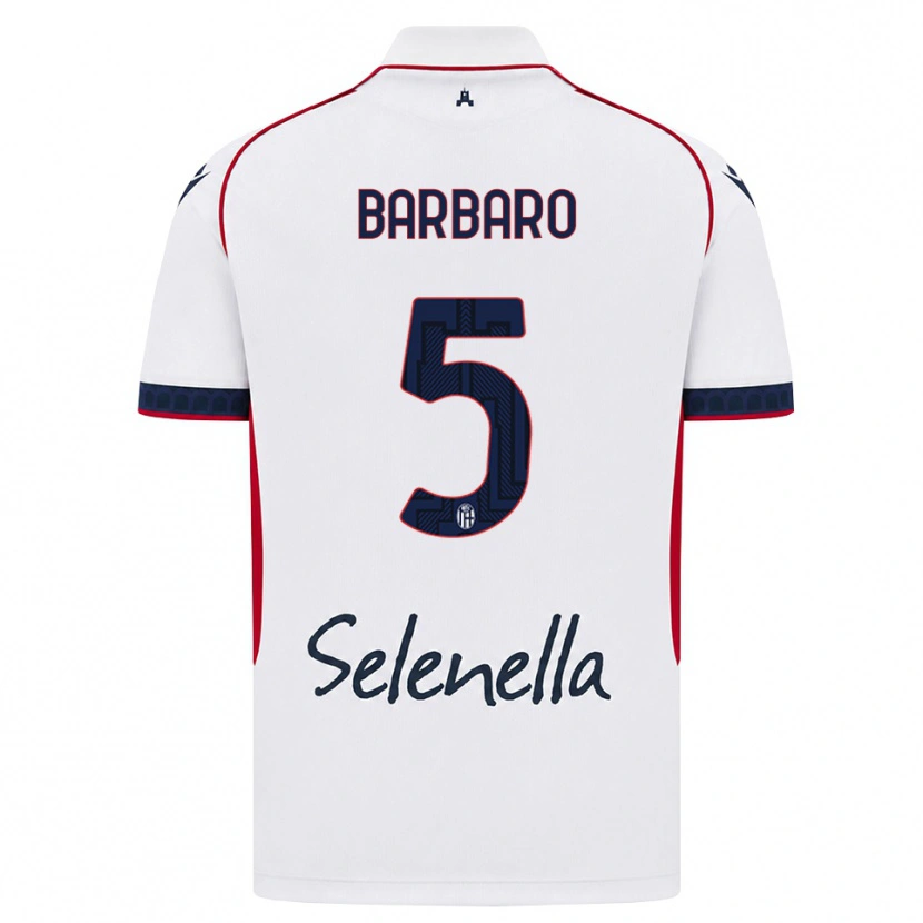 Danxen Kid Elia Barbaro #5 White Red Royal Blue Away Jersey 2026/27 T-Shirt