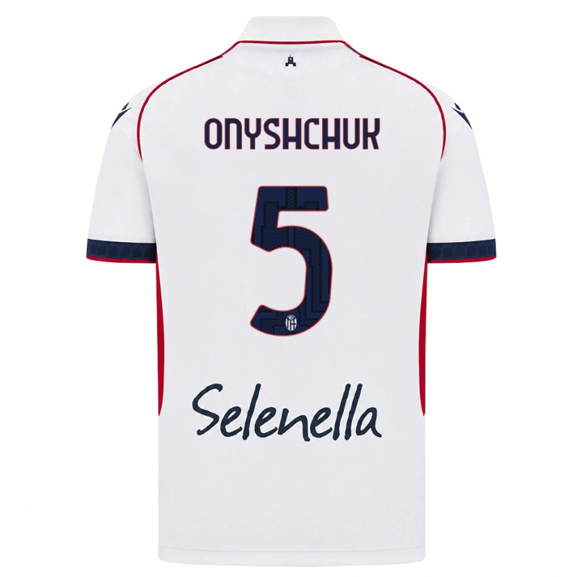 Danxen Kid Zakhar Onyshchuk #5 White Red Royal Blue Away Jersey 2026/27 T-Shirt