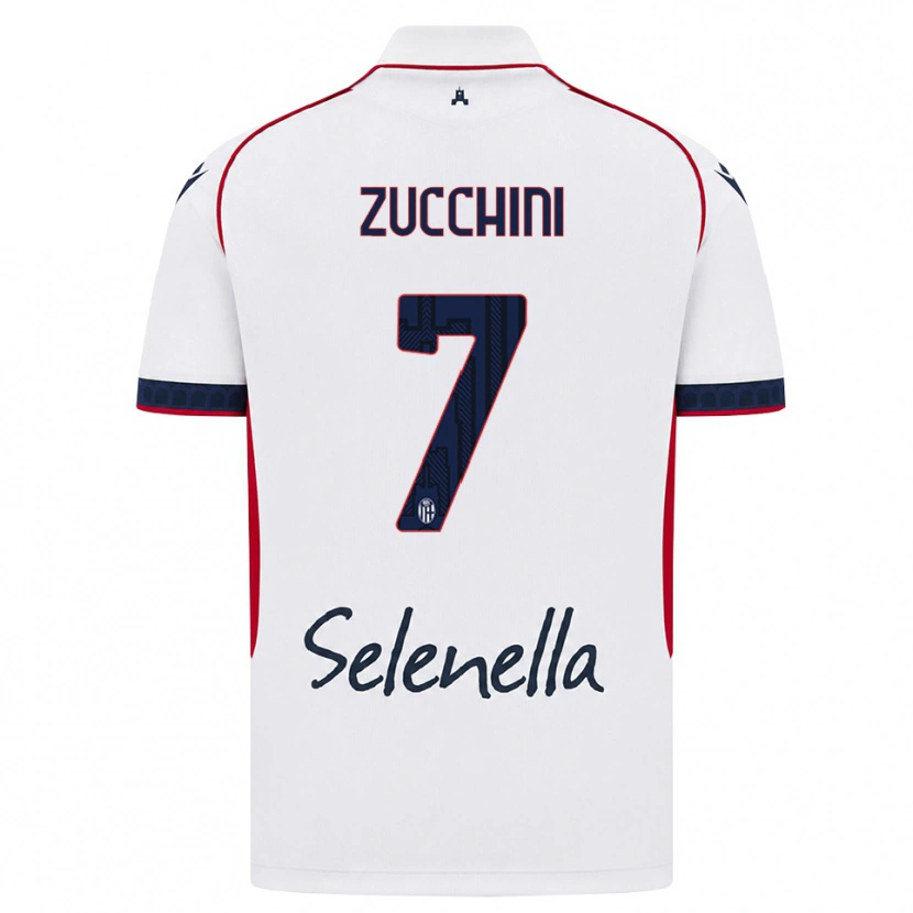 Danxen Kid Riccardo Zucchini #7 White Red Royal Blue Away Jersey 2026/27 T-Shirt