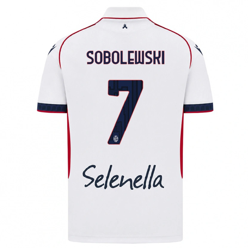 Danxen Kid Konrad Sobolewski #7 White Red Royal Blue Away Jersey 2026/27 T-Shirt