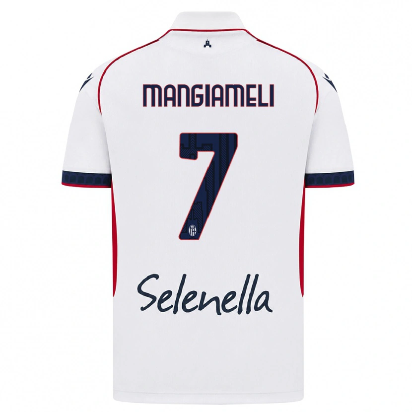 Danxen Kid Federico Mangiameli #7 White Red Royal Blue Away Jersey 2026/27 T-Shirt