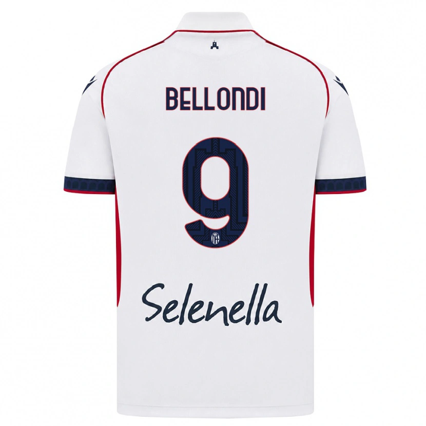 Danxen Kid Nicolò Bellondi #9 White Red Royal Blue Away Jersey 2026/27 T-Shirt