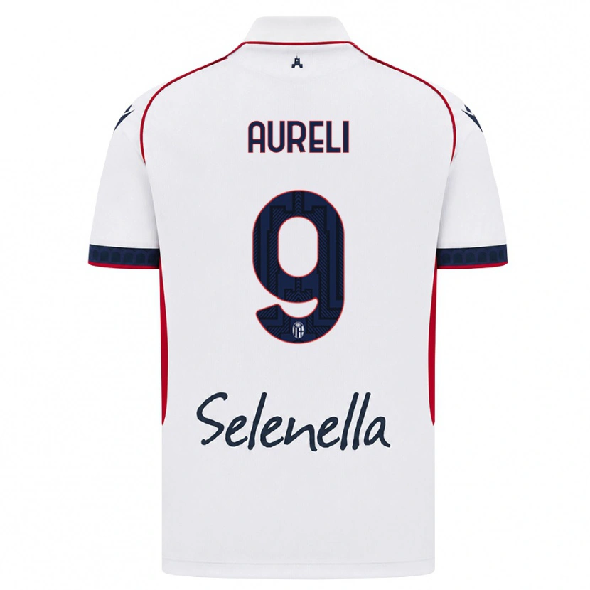 Danxen Kid Valerio Aureli #9 White Red Royal Blue Away Jersey 2026/27 T-Shirt