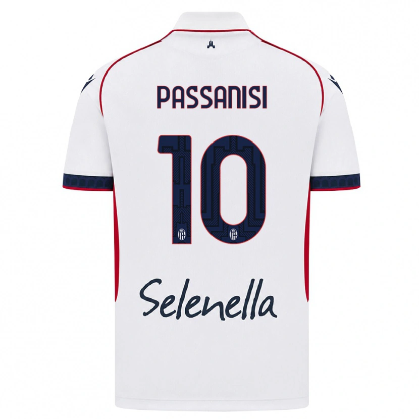 Danxen Kid Fernando Passanisi #10 White Red Royal Blue Away Jersey 2026/27 T-Shirt