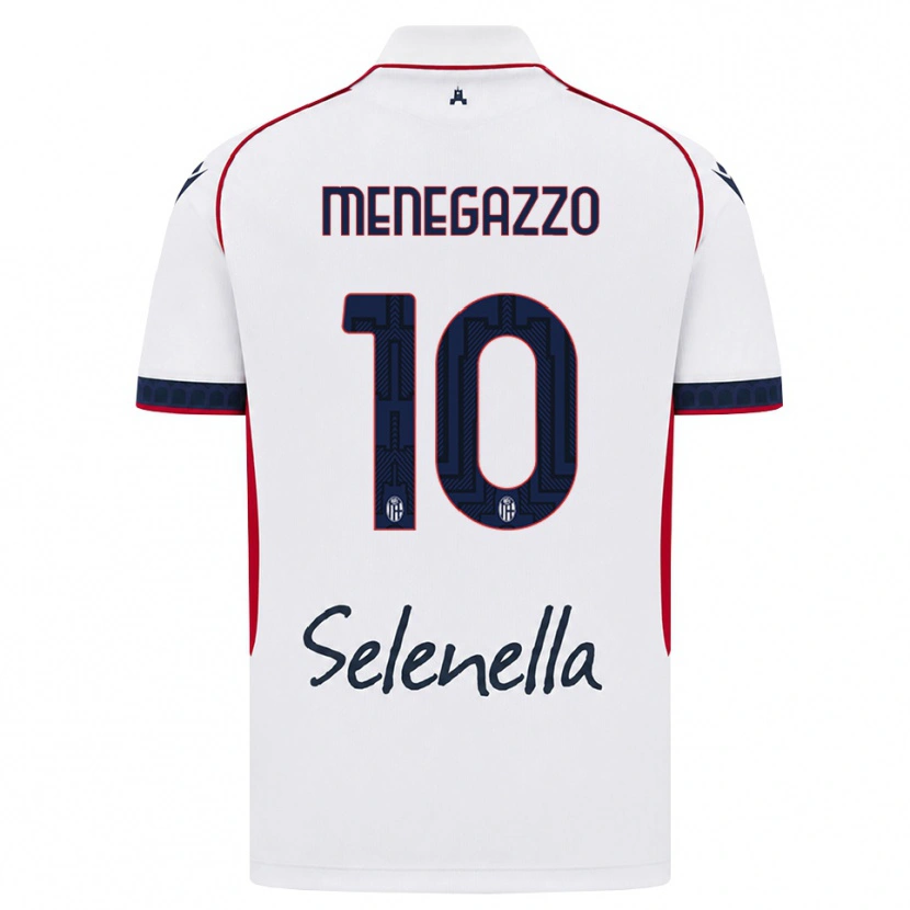 Danxen Kid Lorenzo Menegazzo #10 White Red Royal Blue Away Jersey 2026/27 T-Shirt