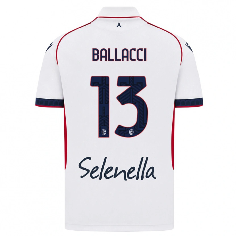 Danxen Kid Edoardo Ballacci #13 White Red Royal Blue Away Jersey 2026/27 T-Shirt