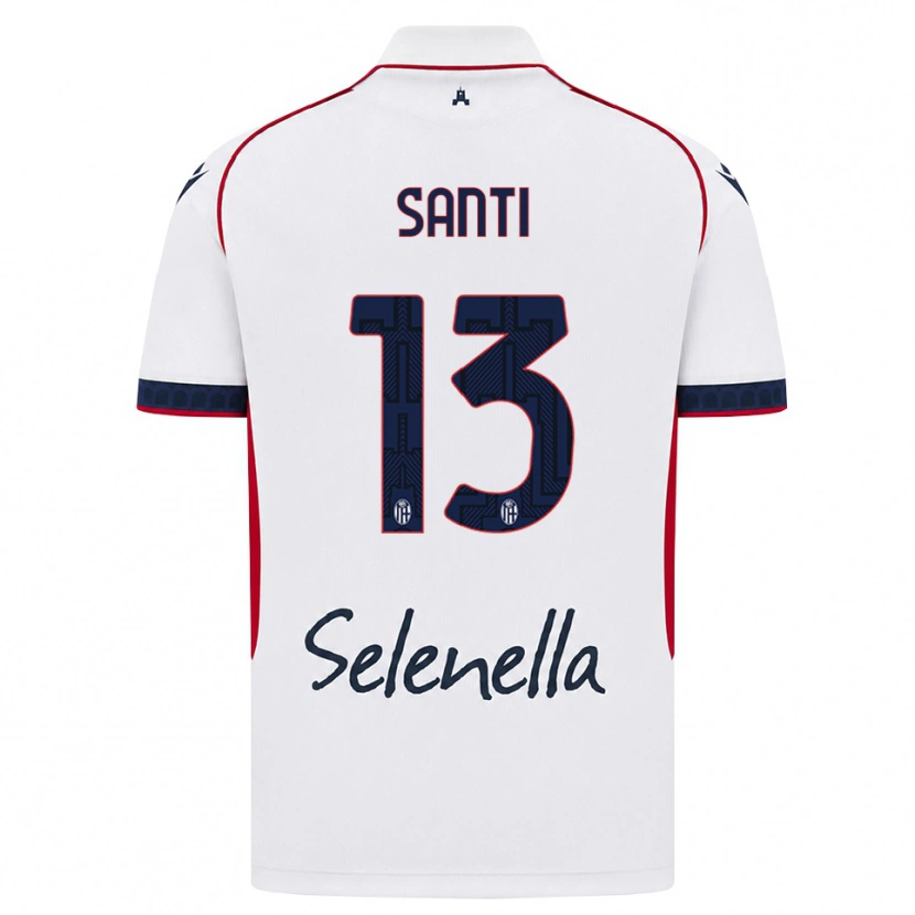 Danxen Kid Manuel Santi #13 White Red Royal Blue Away Jersey 2026/27 T-Shirt