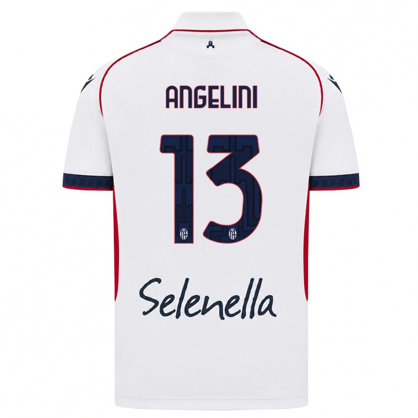Danxen Kid Riccardo Angelini #13 White Red Royal Blue Away Jersey 2026/27 T-Shirt