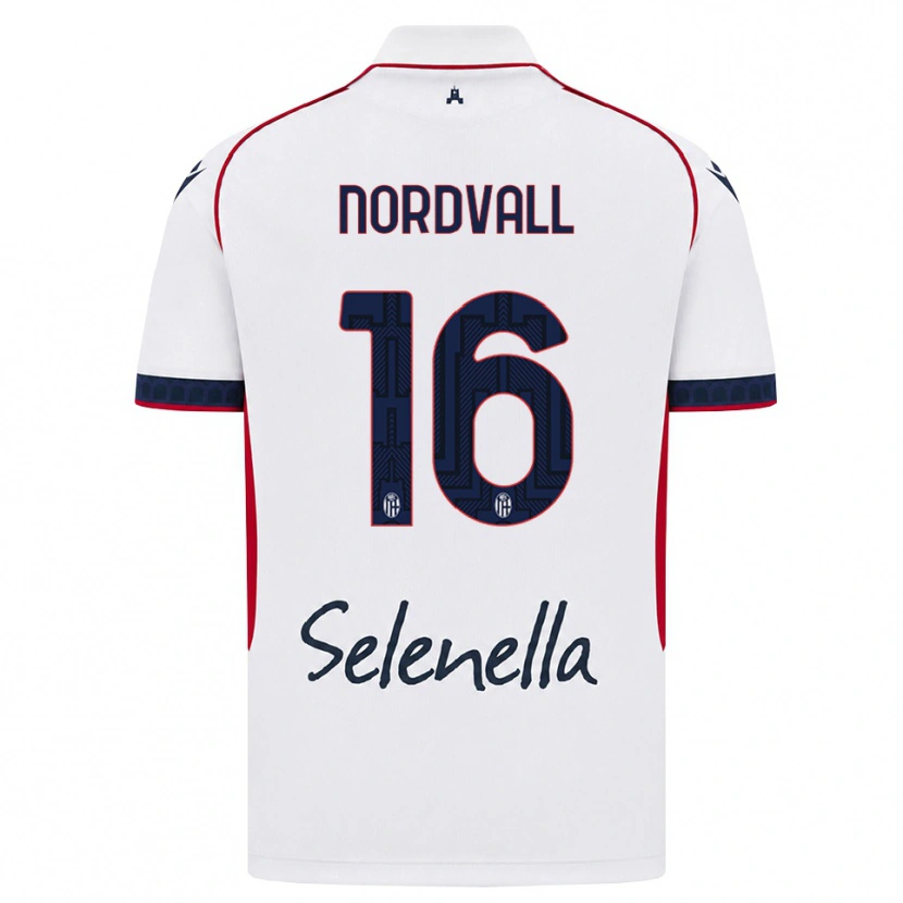 Danxen Kid Ossian Nordvall #16 White Red Royal Blue Away Jersey 2026/27 T-Shirt