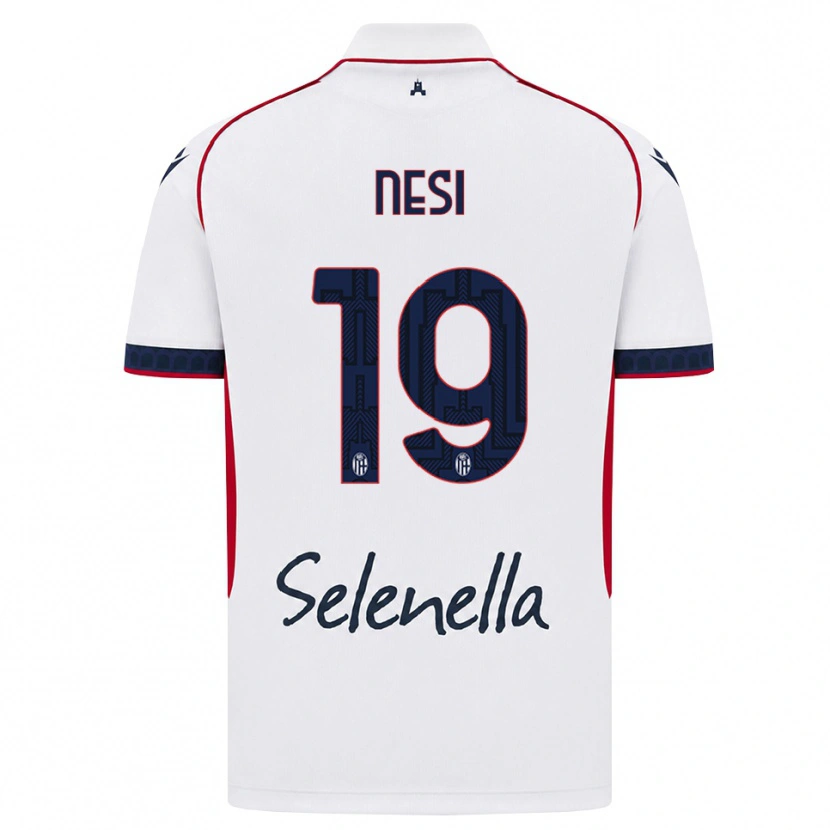 Danxen Kid Luca Nesi #19 White Red Royal Blue Away Jersey 2026/27 T-Shirt