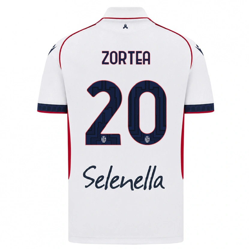 Danxen Kid Nadir Zortea #20 White Red Royal Blue Away Jersey 2026/27 T-Shirt