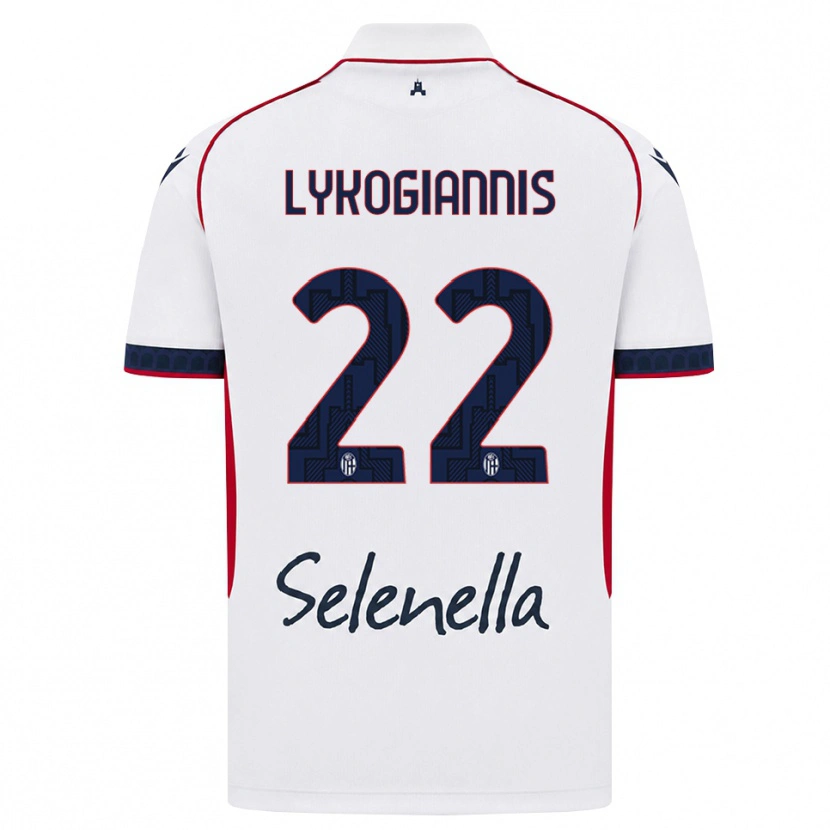 Danxen Kid Charalampos Lykogiannis #22 White Red Royal Blue Away Jersey 2026/27 T-Shirt