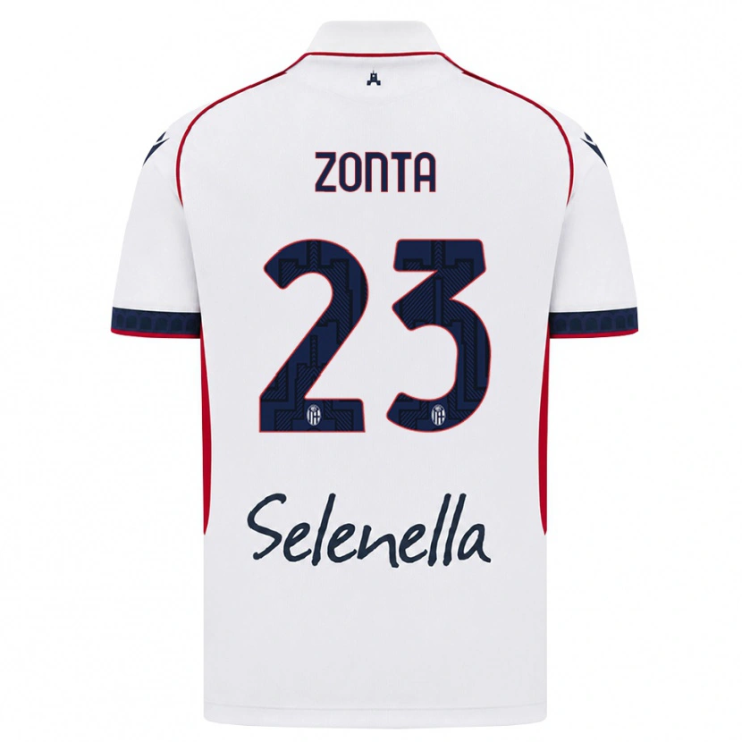 Danxen Kid Alessandro Zonta #23 White Red Royal Blue Away Jersey 2026/27 T-Shirt