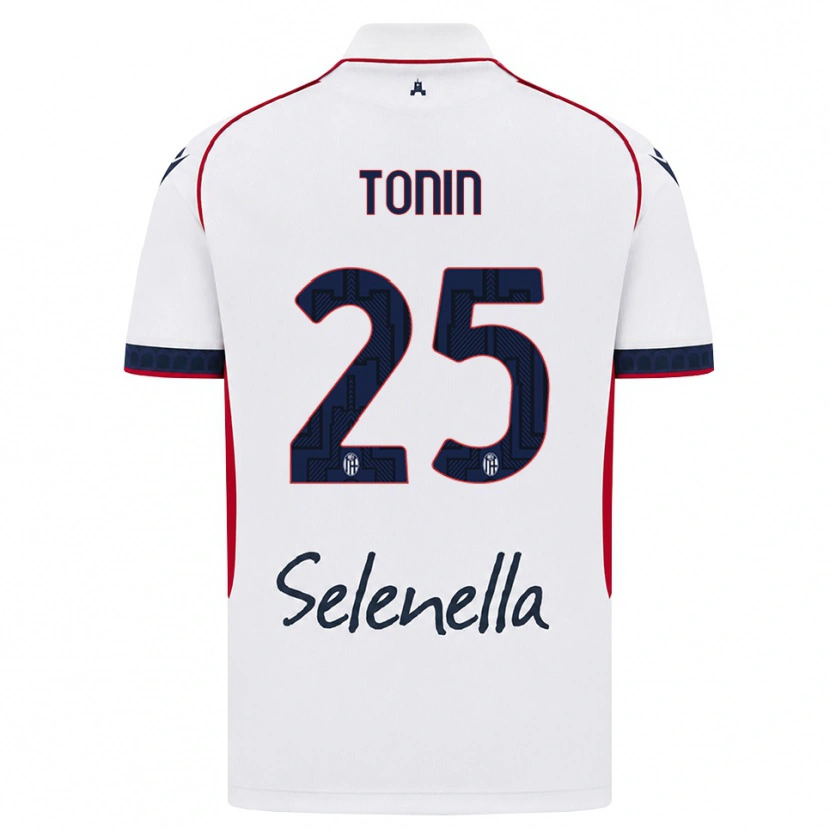Danxen Kid Federico Tonin #25 White Red Royal Blue Away Jersey 2026/27 T-Shirt