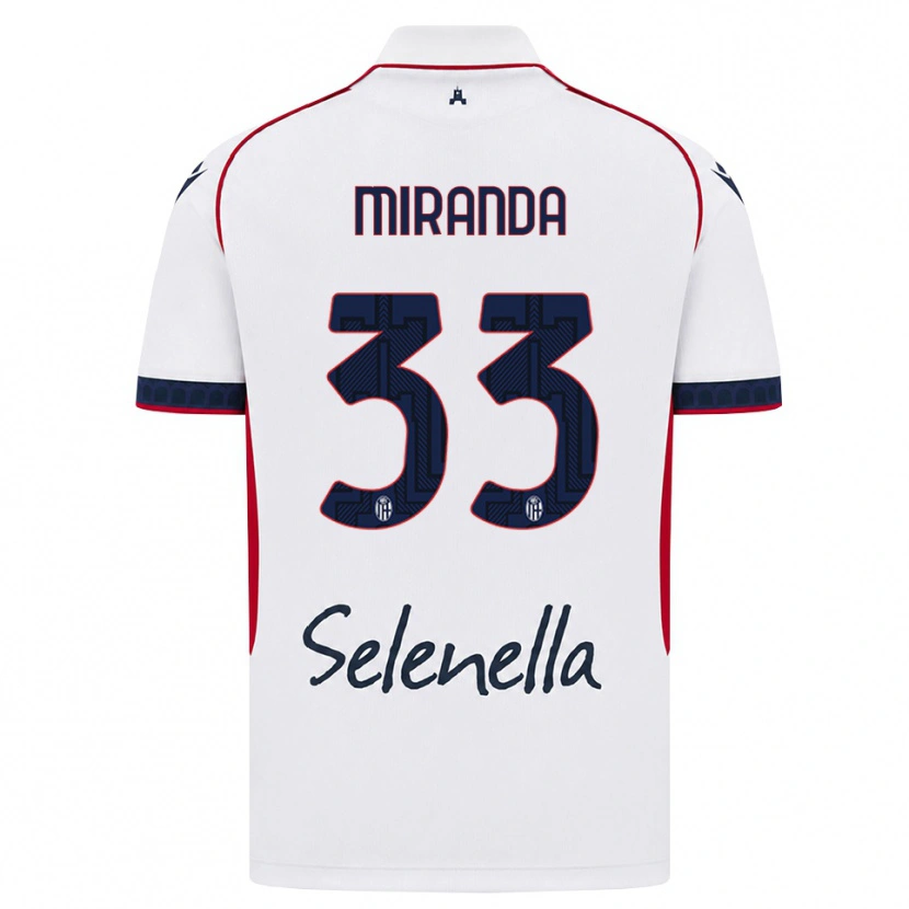 Danxen Kid Juan Miranda #33 White Red Royal Blue Away Jersey 2026/27 T-Shirt