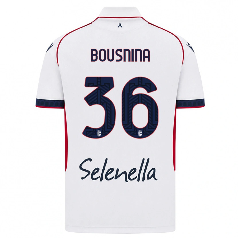 Danxen Kid Farès Bousnina #36 White Red Royal Blue Away Jersey 2026/27 T-Shirt