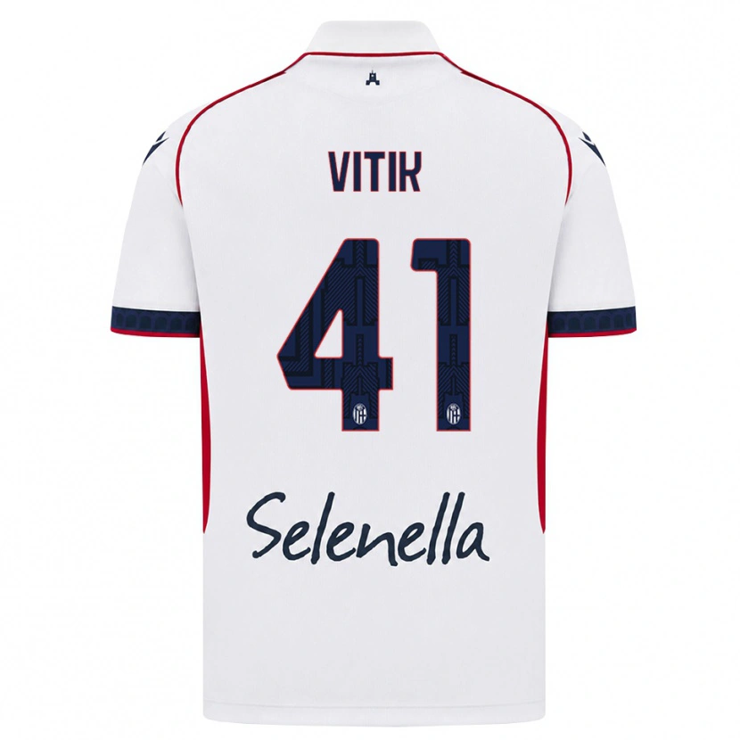 Danxen Kid Martin Vitík #41 White Red Royal Blue Away Jersey 2026/27 T-Shirt