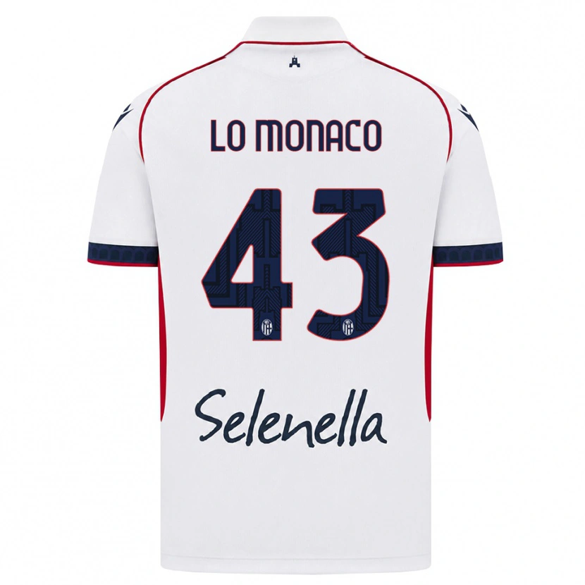 Danxen Kid Luca Lo Monaco #43 White Red Royal Blue Away Jersey 2026/27 T-Shirt