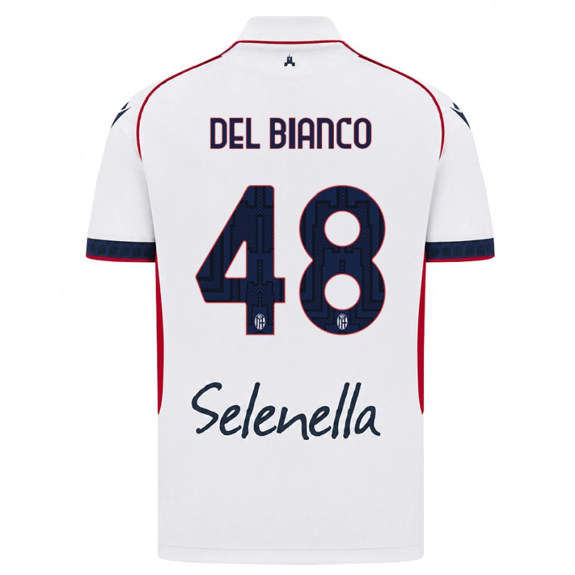 Danxen Kid Riccardo Del Bianco #48 White Red Royal Blue Away Jersey 2026/27 T-Shirt