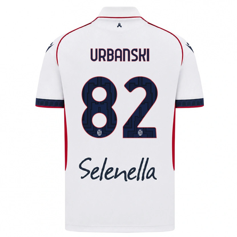 Danxen Kid Kacper Urbanski #82 White Red Royal Blue Away Jersey 2026/27 T-Shirt