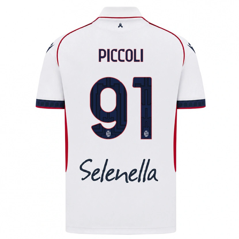 Danxen Kid Roberto Piccoli #91 White Red Royal Blue Away Jersey 2026/27 T-Shirt