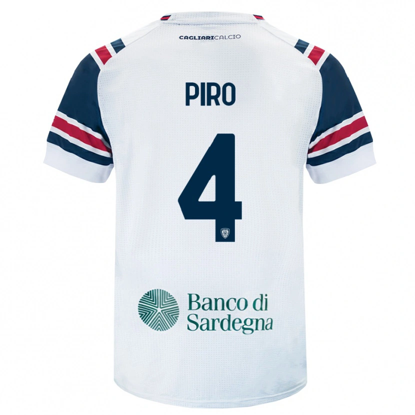 Danxen Kid Samuele Piro #4 White Red Green Away Jersey 2026/27 T-Shirt