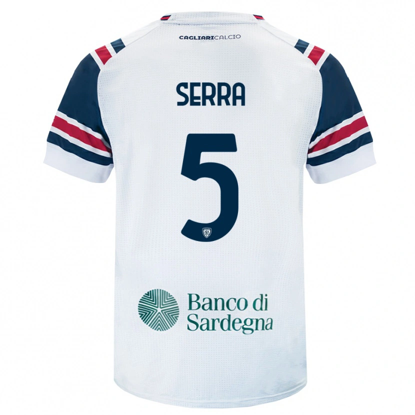 Danxen Kid Davide Serra #5 White Red Green Away Jersey 2026/27 T-Shirt