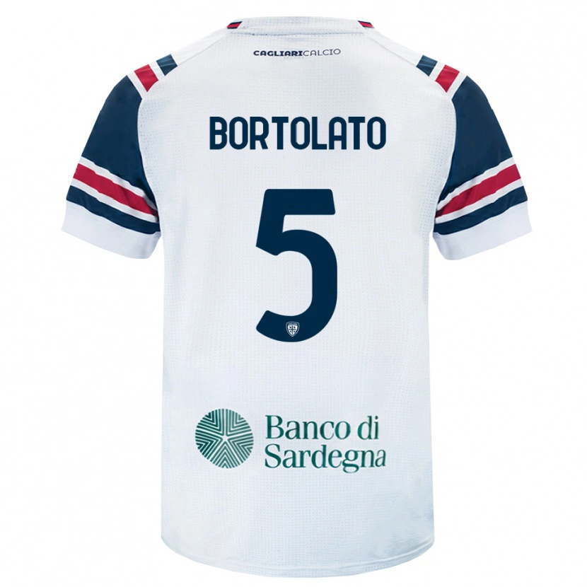 Danxen Kid Filippo Bortolato #5 White Red Green Away Jersey 2026/27 T-Shirt