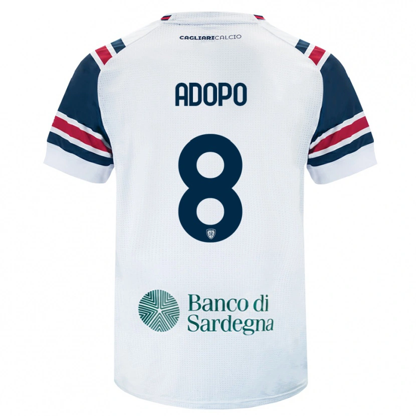 Danxen Kid Michel Adopo #8 White Red Green Away Jersey 2026/27 T-Shirt