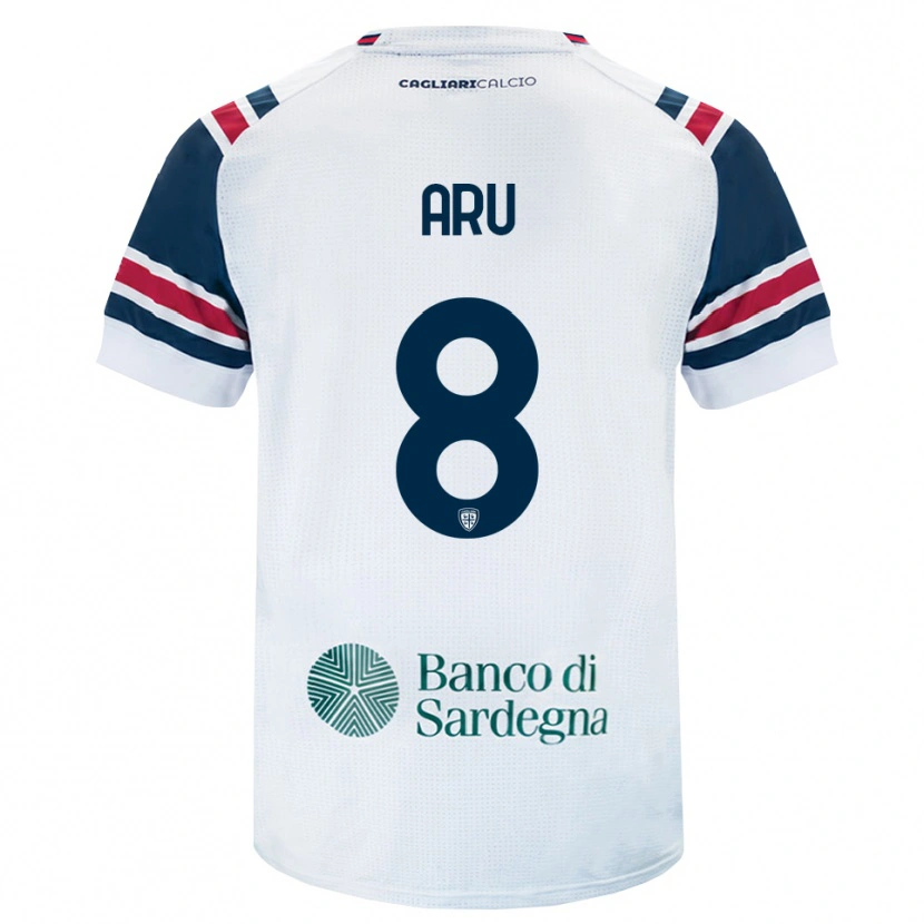 Danxen Kid Riccardo Aru #8 White Red Green Away Jersey 2026/27 T-Shirt