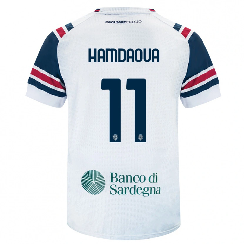 Danxen Kid Noham Hamdaoua #11 White Red Green Away Jersey 2026/27 T-Shirt