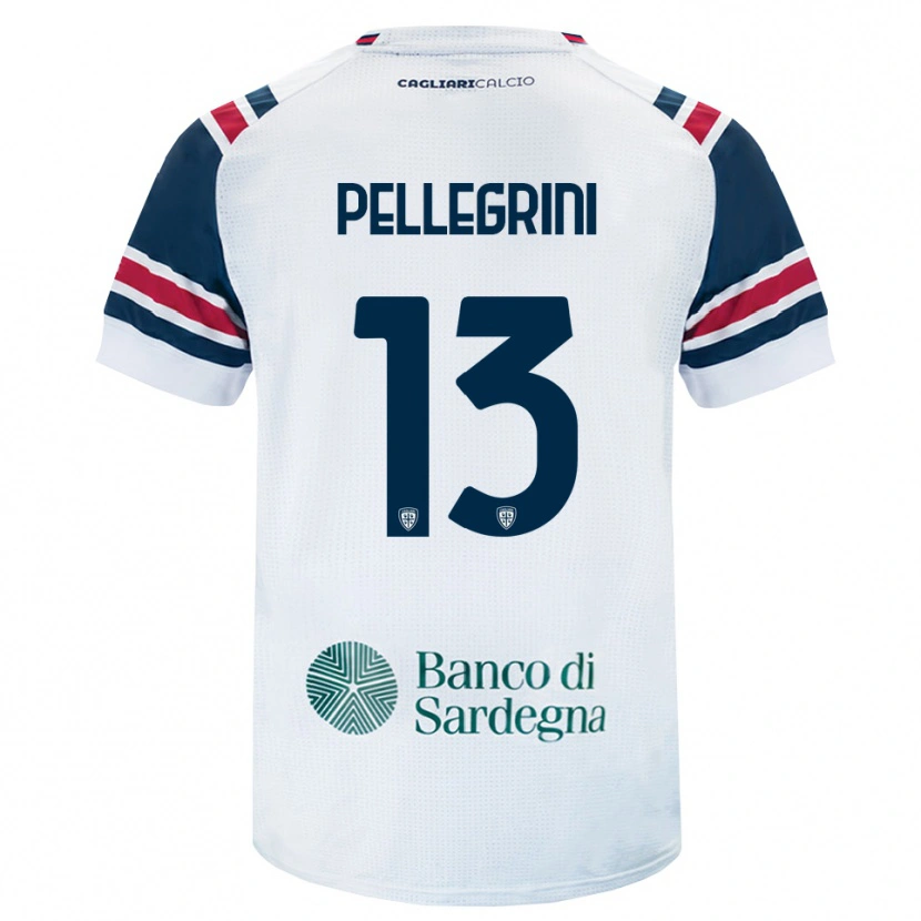 Danxen Kid Nicolò Pellegrini #13 White Red Green Away Jersey 2026/27 T-Shirt