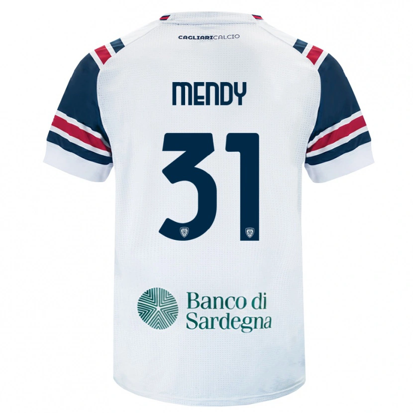 Danxen Kid Paul Mendy #31 White Red Green Away Jersey 2026/27 T-Shirt