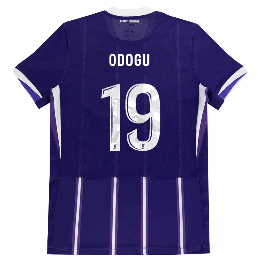 Danxen Kid David Odogu #19 Purple White Home Jersey 2026/27 T-Shirt