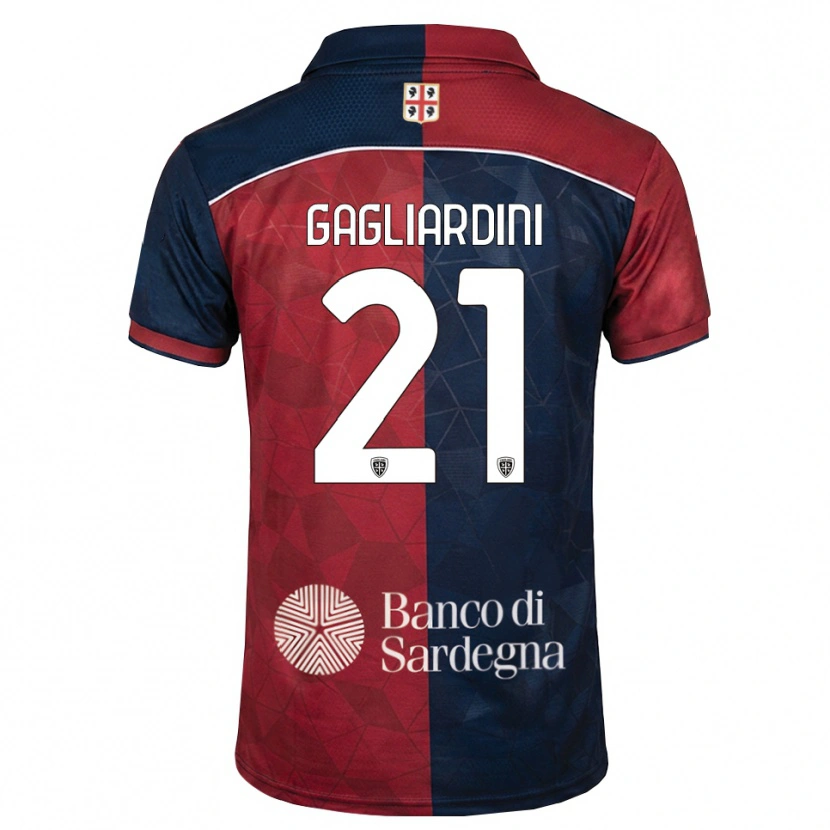 Danxen Kid Roberto Gagliardini #21 Burgundy Royal Blue Home Jersey 2026/27 T-Shirt