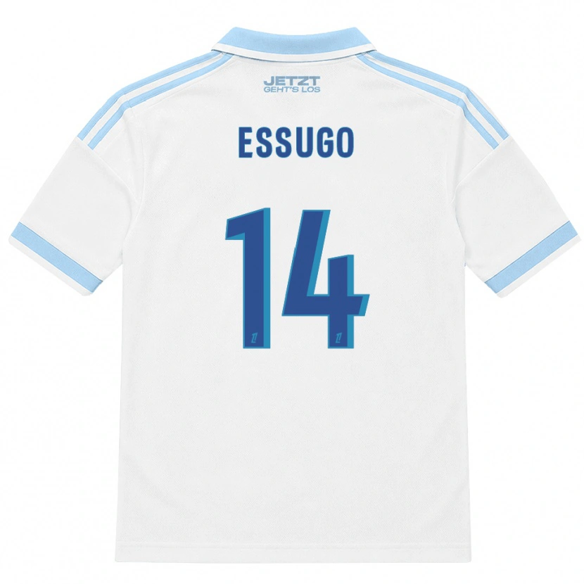 Danxen Men Dário Essugo #14 Light Sky Blue White Red Away Jersey 2026/27 T-Shirt
