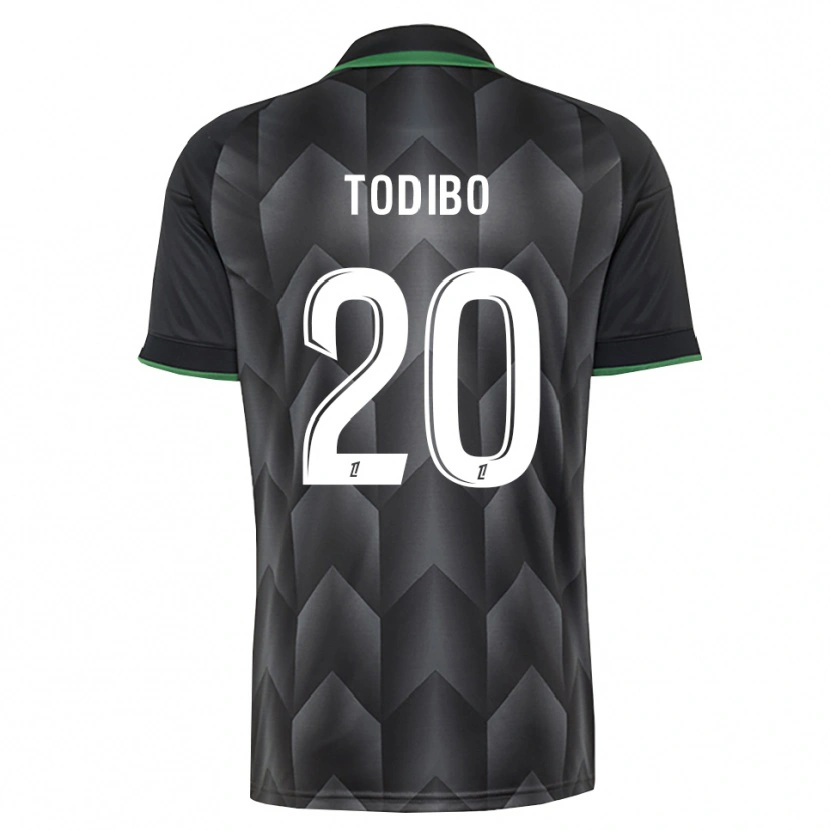 Danxen Men Jean-Clair Todibo #20 White Black Green Away Jersey 2026/27 T-Shirt