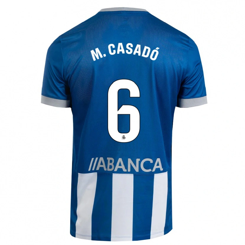 Danxen Men Marc Casadó #6 Blue Gray White Home Jersey 2026/27 T-Shirt