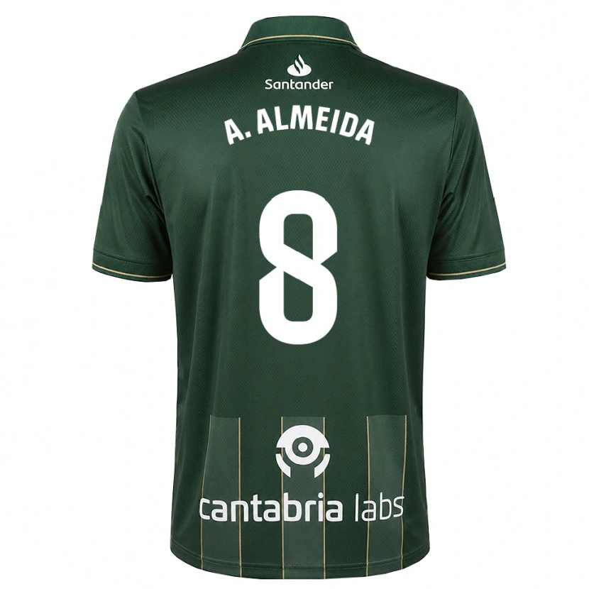 Danxen Men André Almeida #8 Dark Slate Gray White Away Jersey 2026/27 T-Shirt