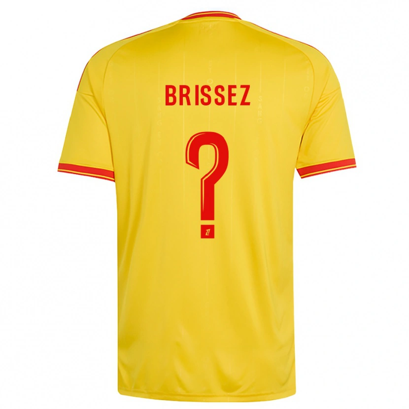 Danxen Men Baptiste Brissez #0 Gold Orange Red Home Jersey 2026/27 T-Shirt
