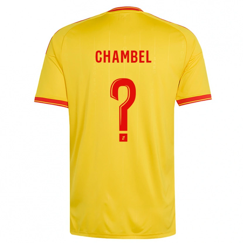 Danxen Men Djibril Chambel #0 Gold Orange Red Home Jersey 2026/27 T-Shirt