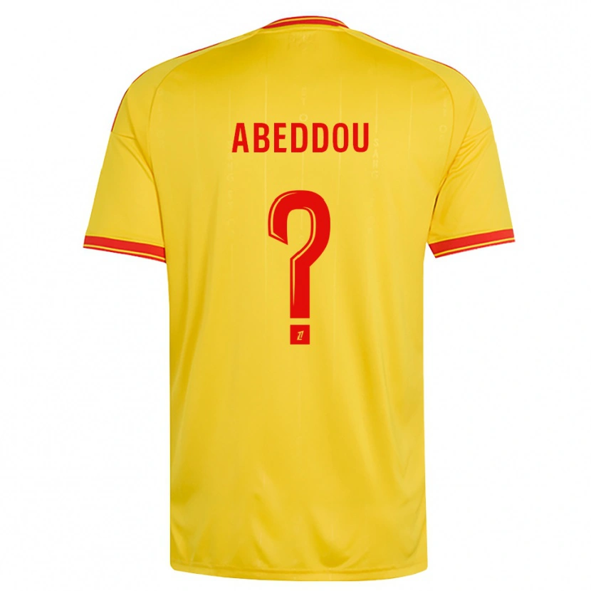 Danxen Men Adam Abeddou #0 Gold Orange Red Home Jersey 2026/27 T-Shirt