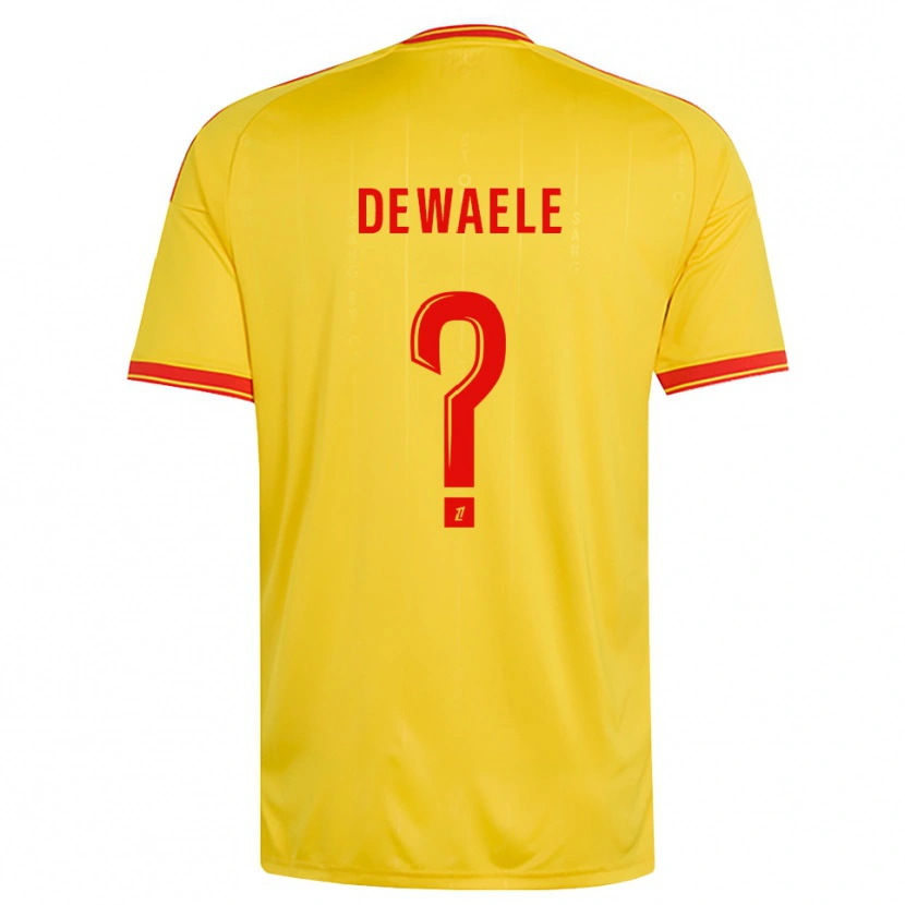 Danxen Men Florian Dewaele #0 Gold Orange Red Home Jersey 2026/27 T-Shirt