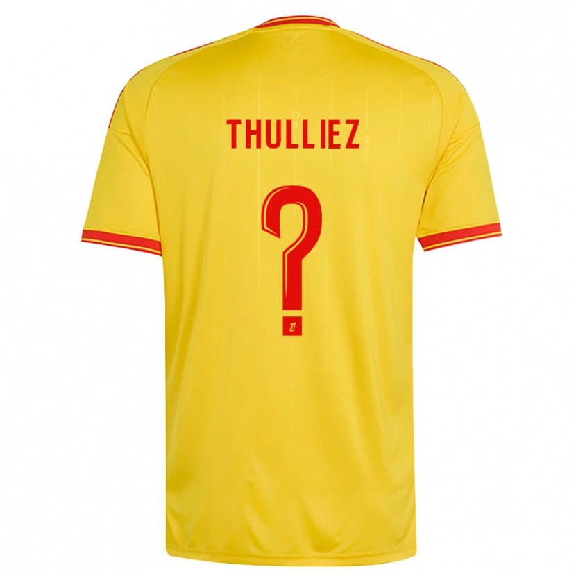 Danxen Men Lucie Thulliez #0 Gold Orange Red Home Jersey 2026/27 T-Shirt