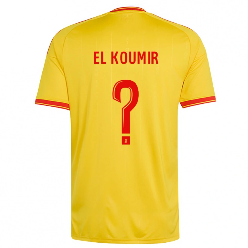 Danxen Men Kaïna El Koumir #0 Gold Orange Red Home Jersey 2026/27 T-Shirt